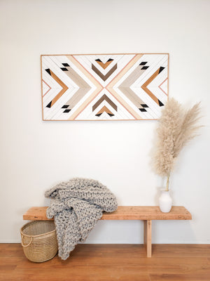 Wall Hanging With Rose Gold Accents